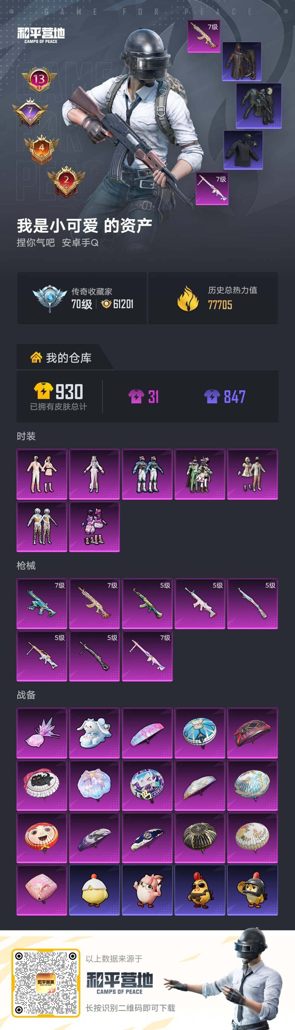 HPLE4157414和平精英账号详情图6