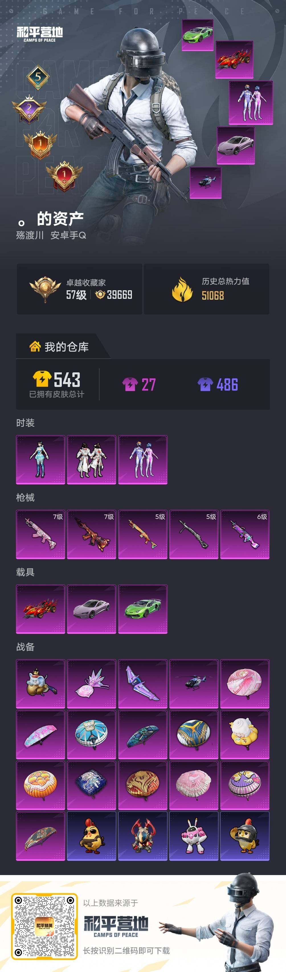 HPLX4157480和平精英账号详情图5