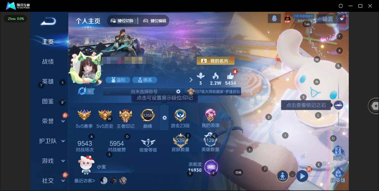 WZQM4275640王者荣耀账号详情图3