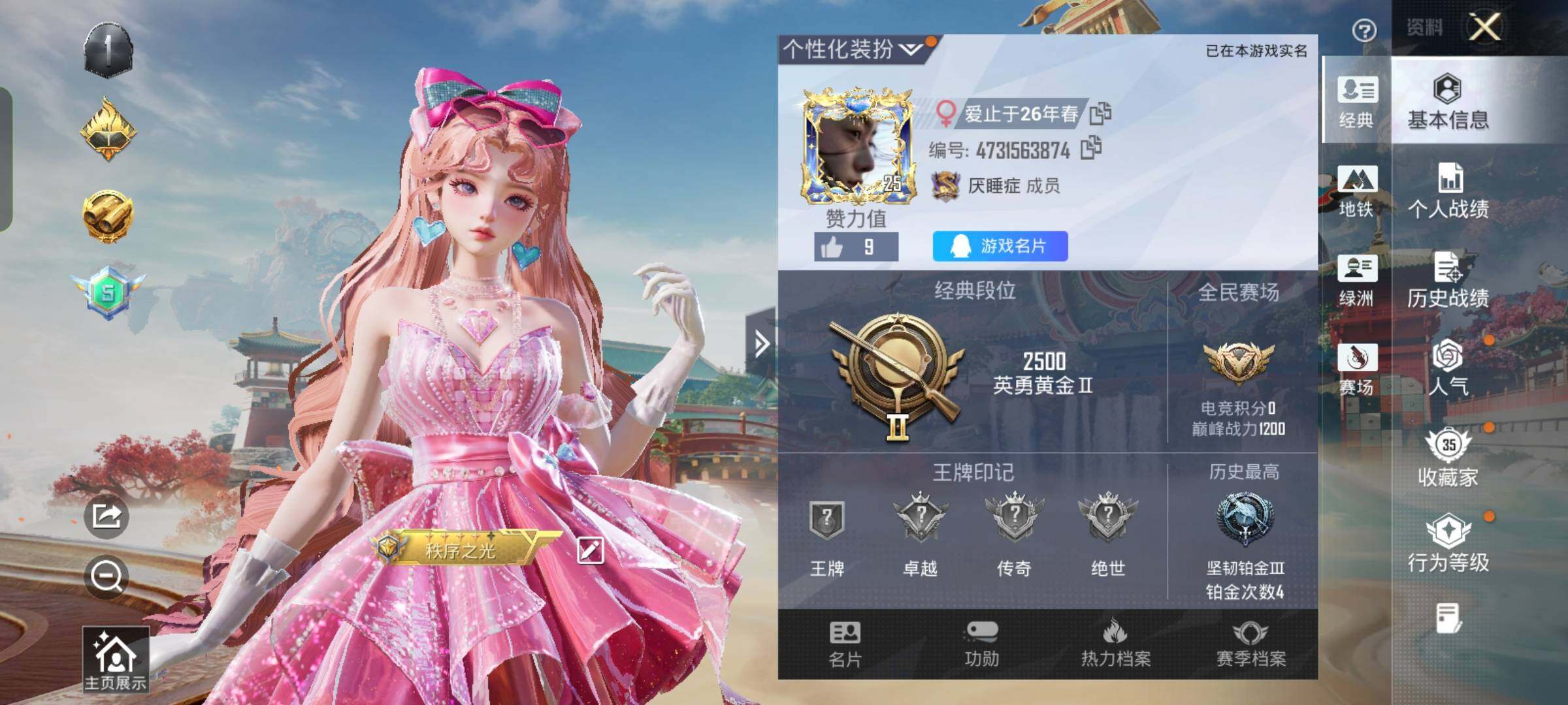 HPLX4154922和平精英账号详情图2