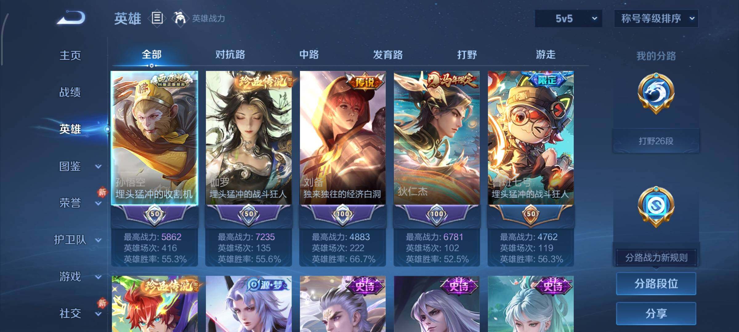 WZLX4280799王者荣耀账号详情图3