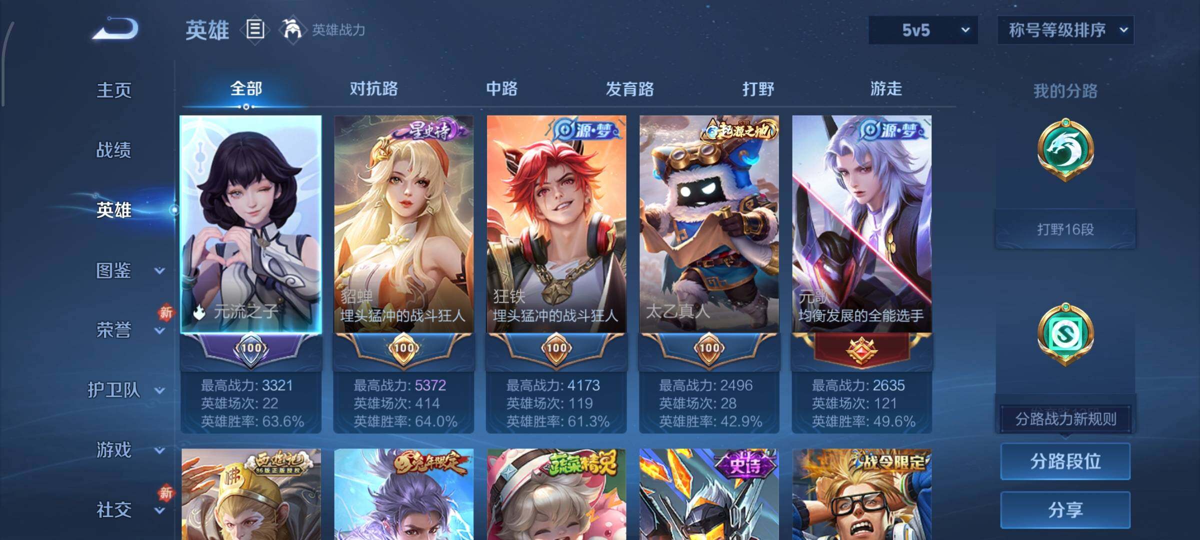 WZLX4300983王者荣耀账号详情图3