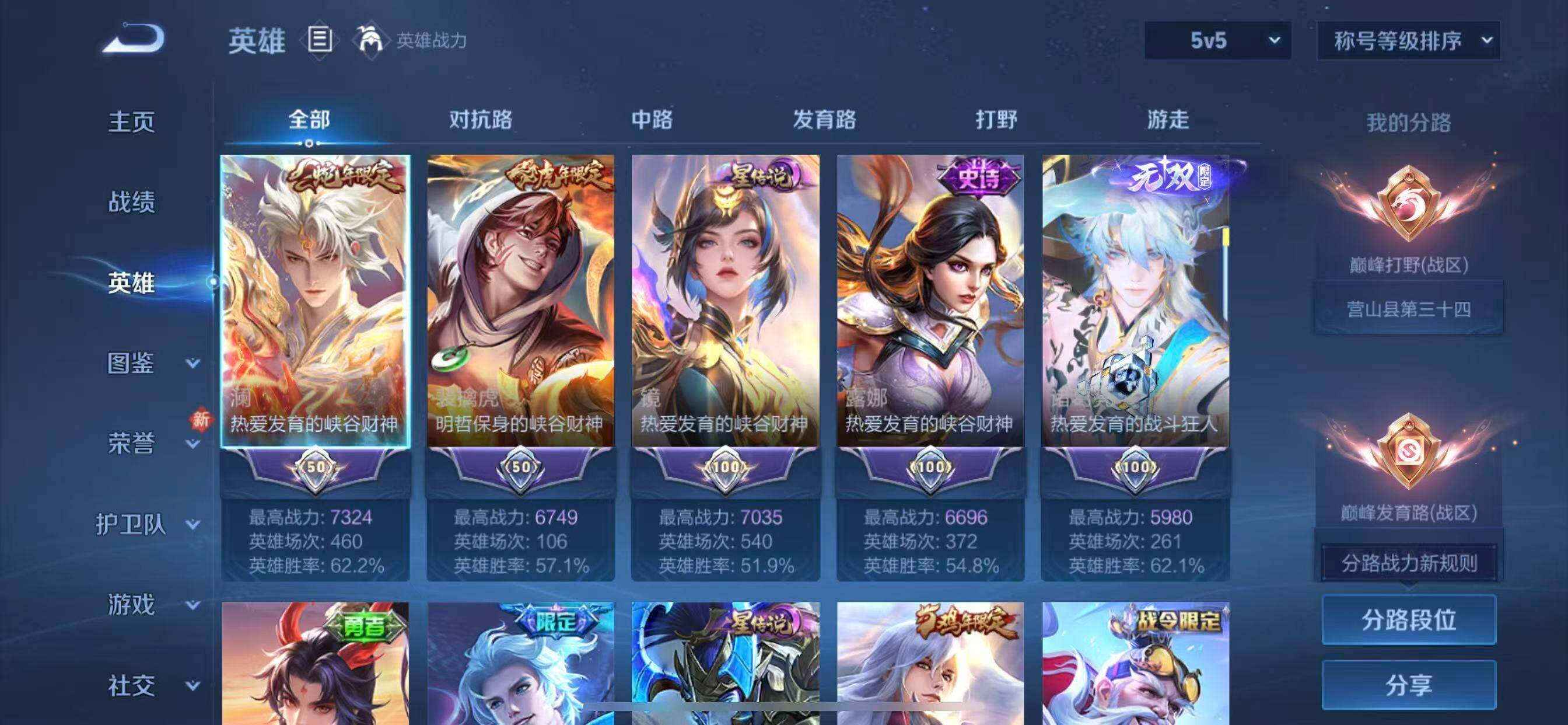 WZLX4275972王者荣耀账号详情图3