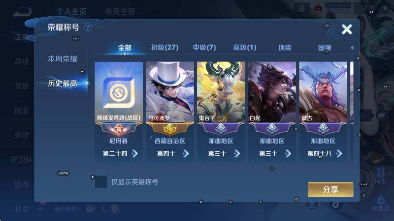 WZLX4274319王者荣耀账号详情图10