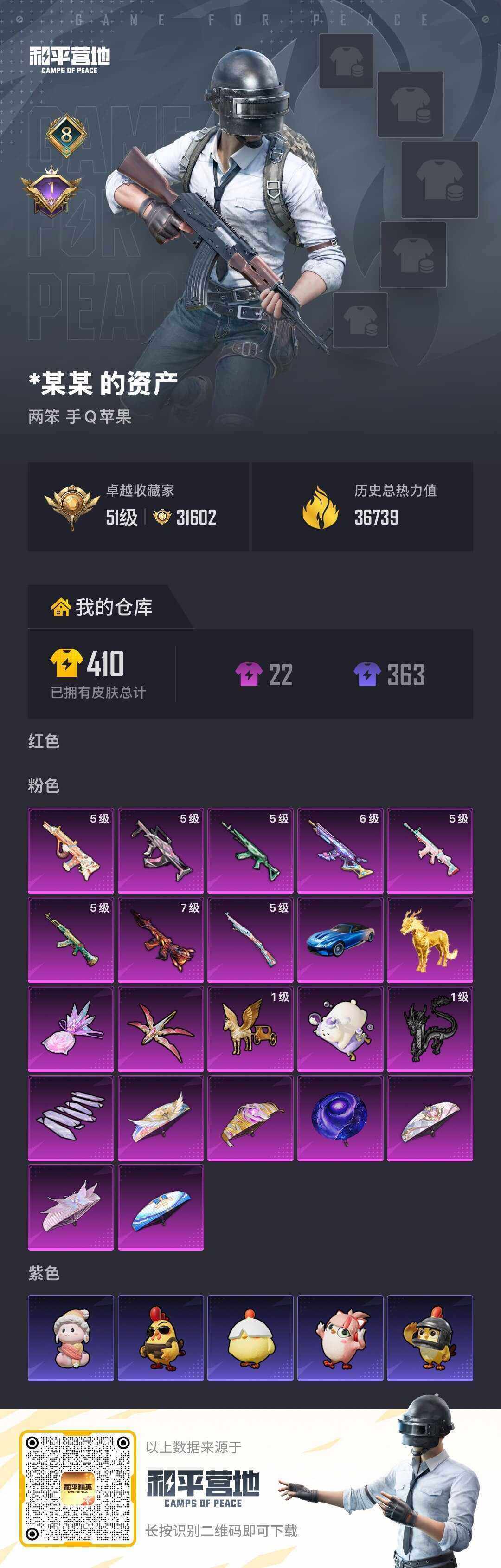 HPLE4154176和平精英账号详情图6