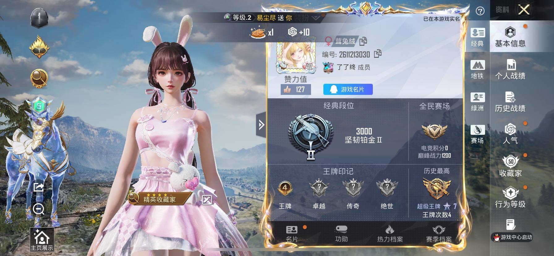 HPLX4154967和平精英账号详情图5