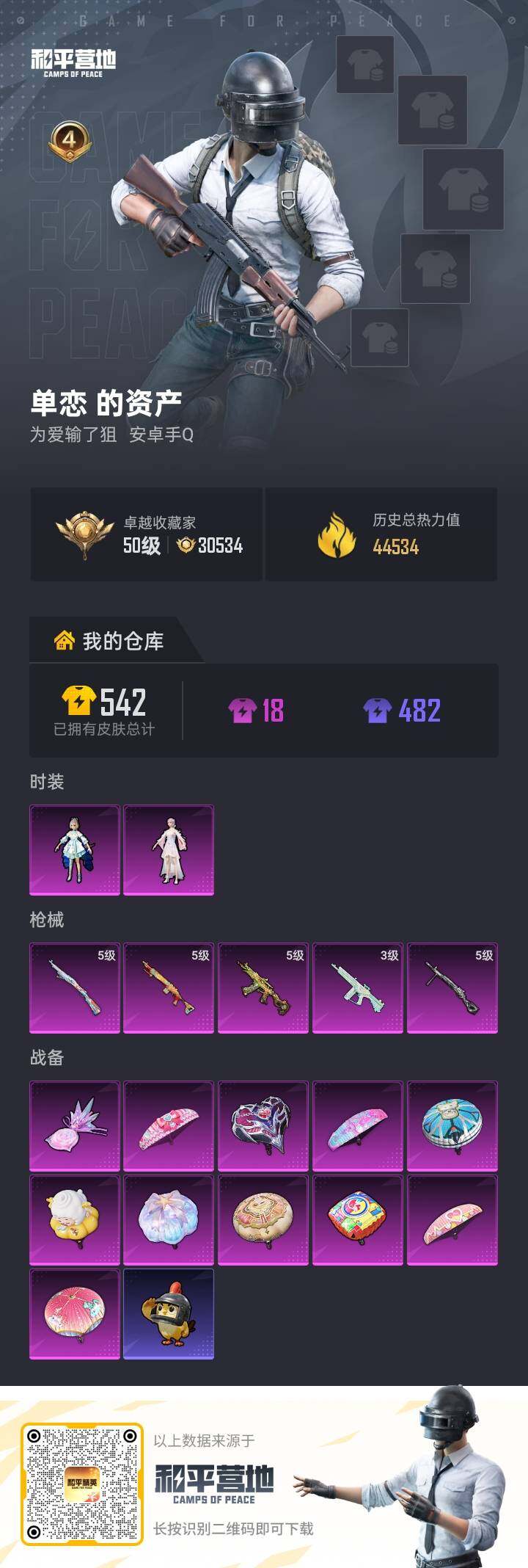 HPLX4157349和平精英账号详情图5