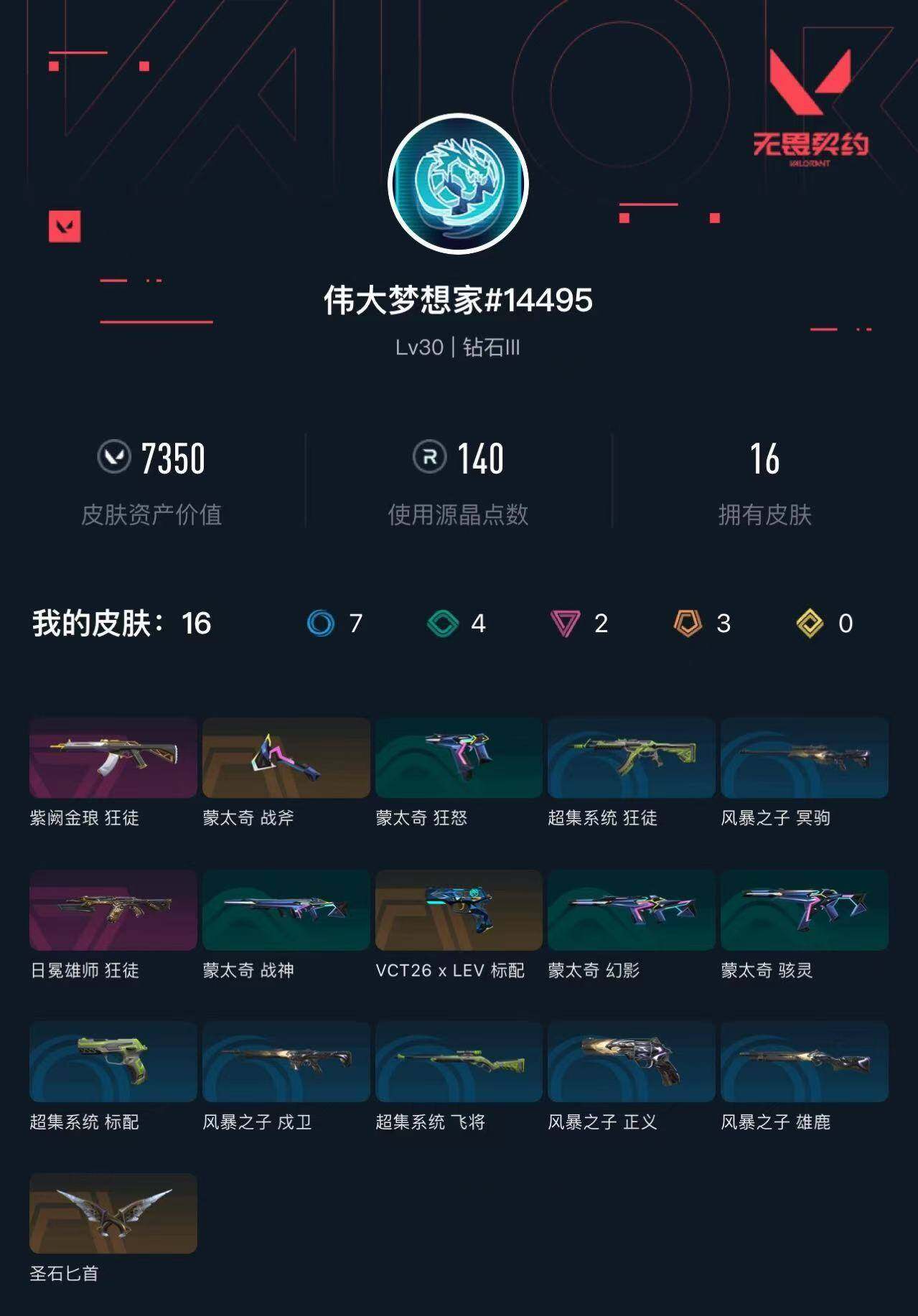 WWQXL426600无畏契约账号详情图3