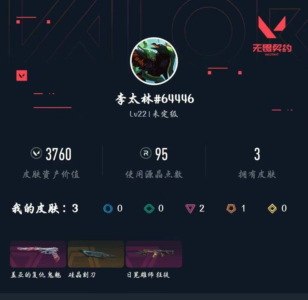 WWQXL426646无畏契约账号详情图3