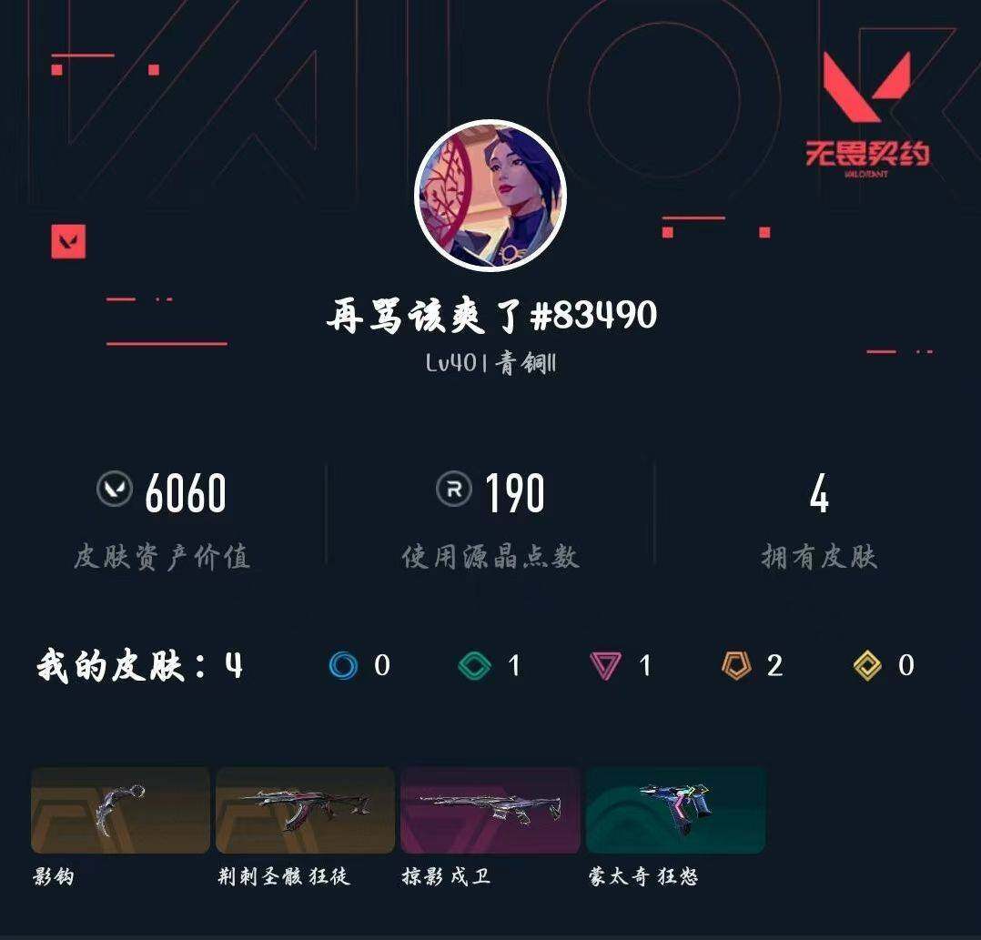 WWQXL426648无畏契约账号详情图3