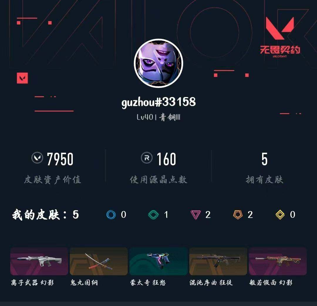 WWQXL426653无畏契约账号详情图3