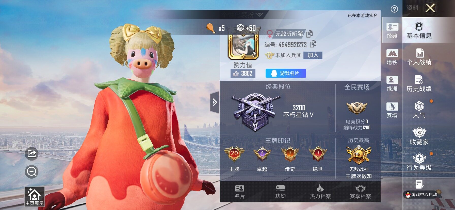 HPLX4155056和平精英账号详情图2