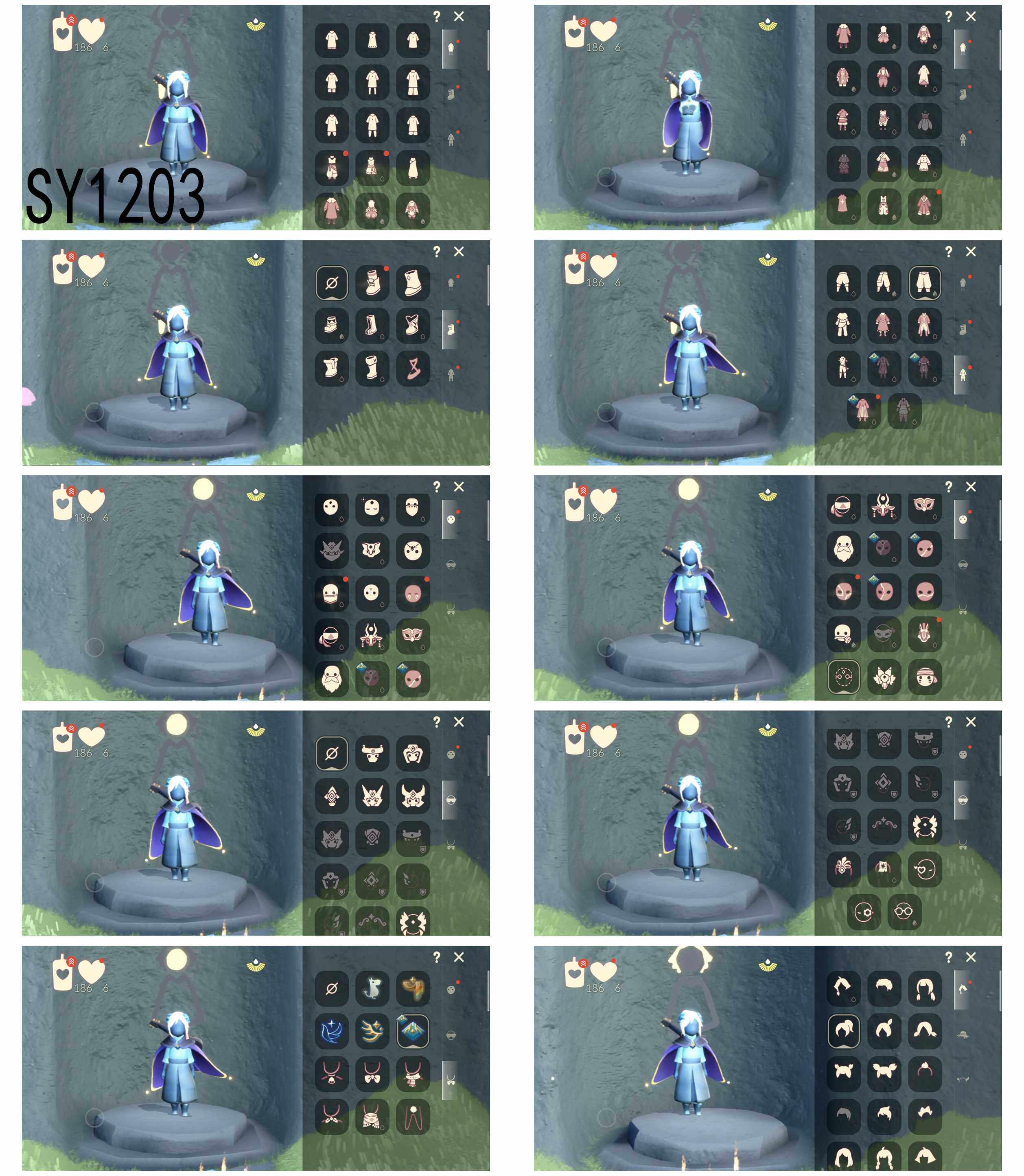 光遇账号安卓官服3季12翼姆明季彩染季青鸟季巫师帽玉兔发饰武士裤花瓣镂空斗篷
【毕业物品】花瓣镂空斗篷，姆明抱枕，姆明大伞，妮妮长裙，彩染围巾斗篷，辉光羚羊面具，青鸟斗篷，青鸟面饰，蓝色毛绒绒鞋，蓝色毛绒裤子 【热