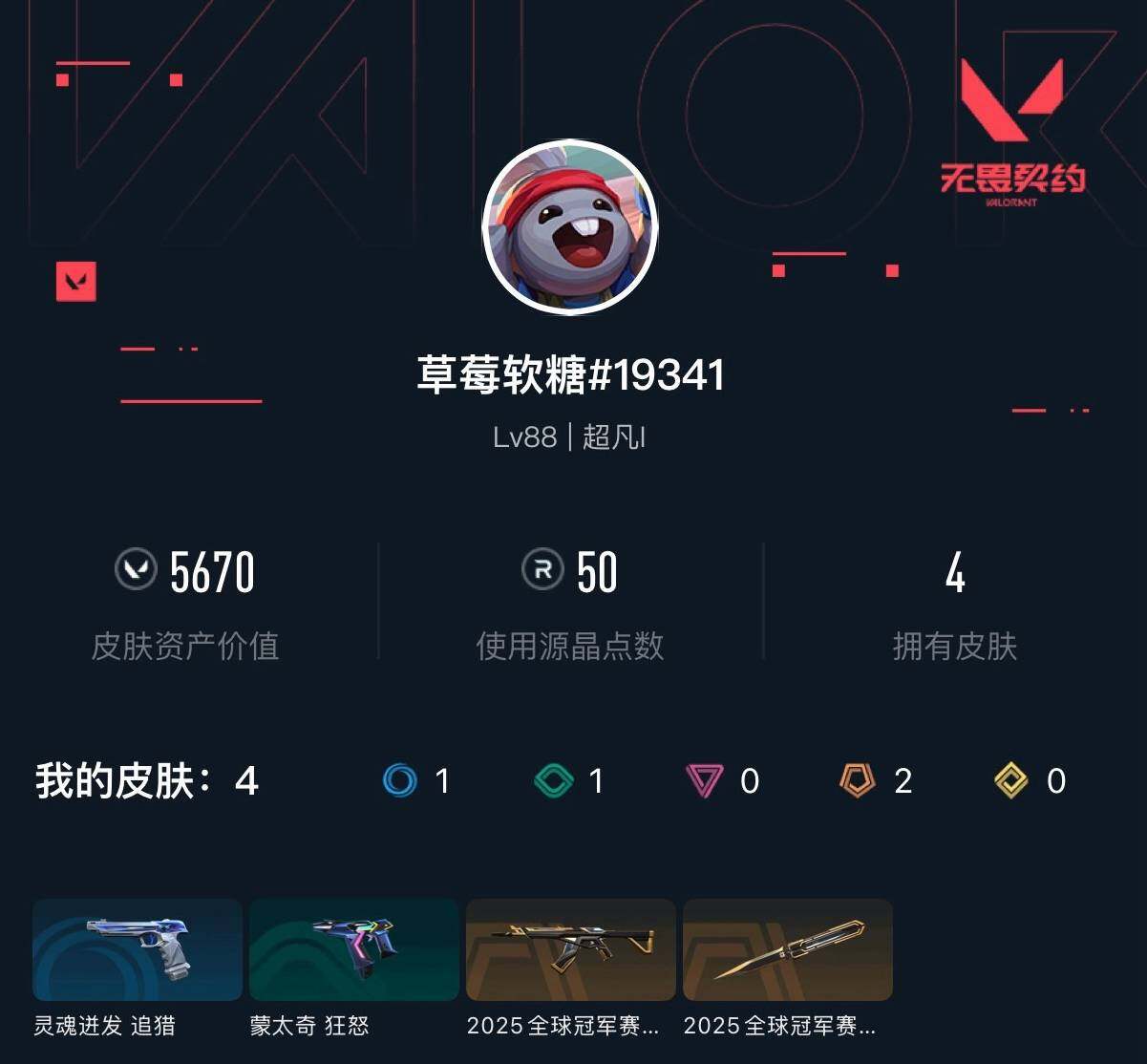 WWQXL426702无畏契约账号详情图3