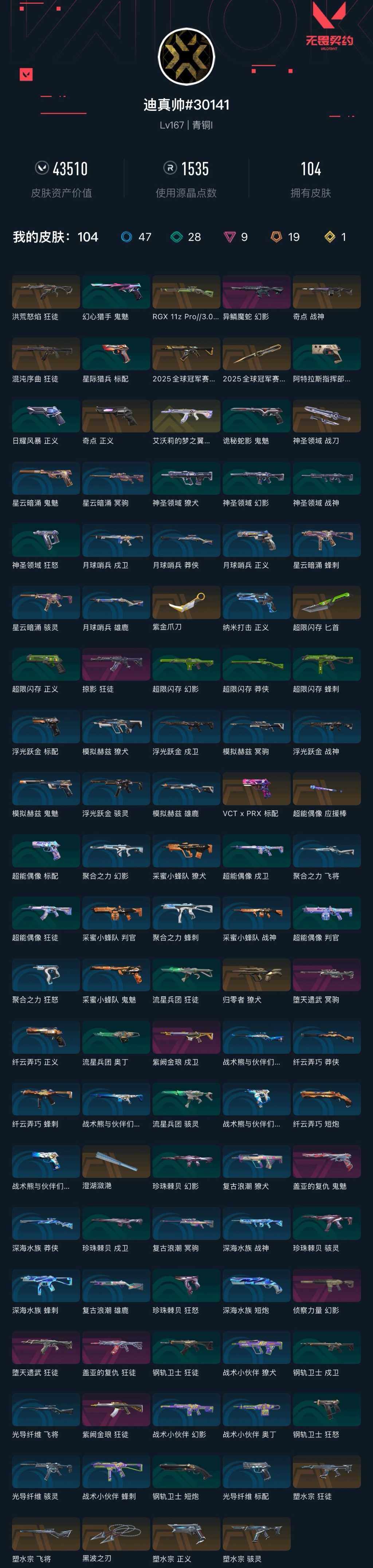 WWQXL426790无畏契约账号详情图7