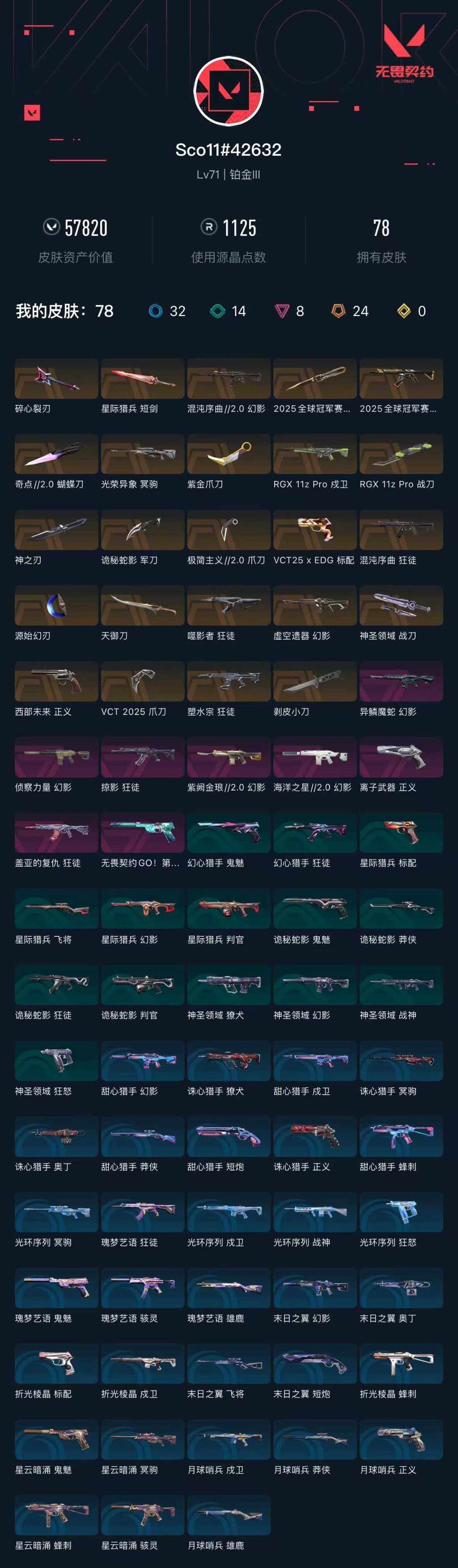 WWQXL426745无畏契约账号详情图4