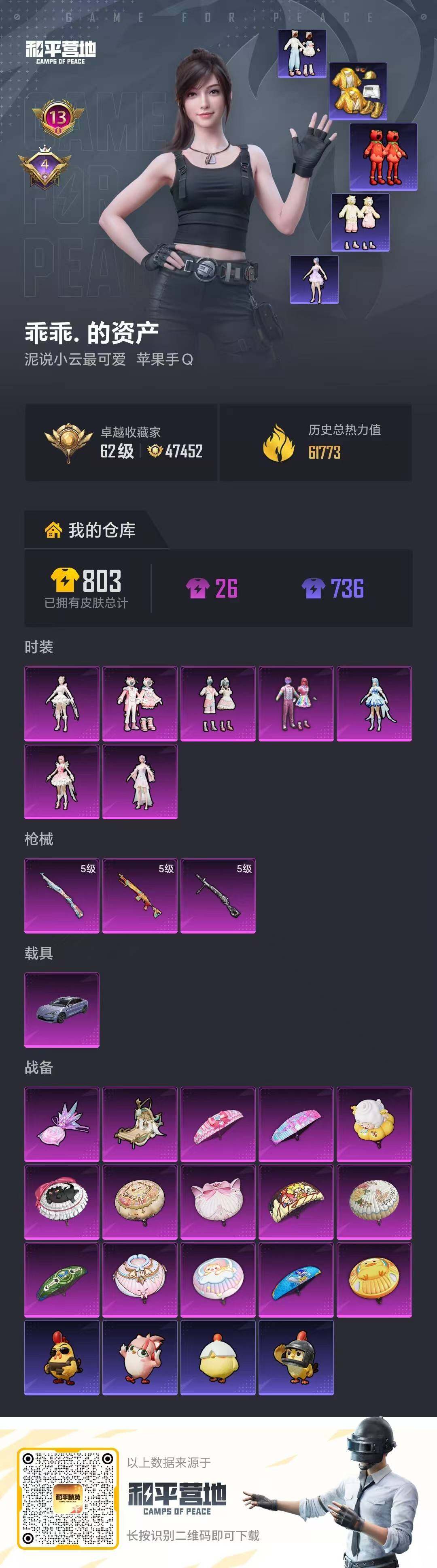 HPQM4154722和平精英账号详情图15