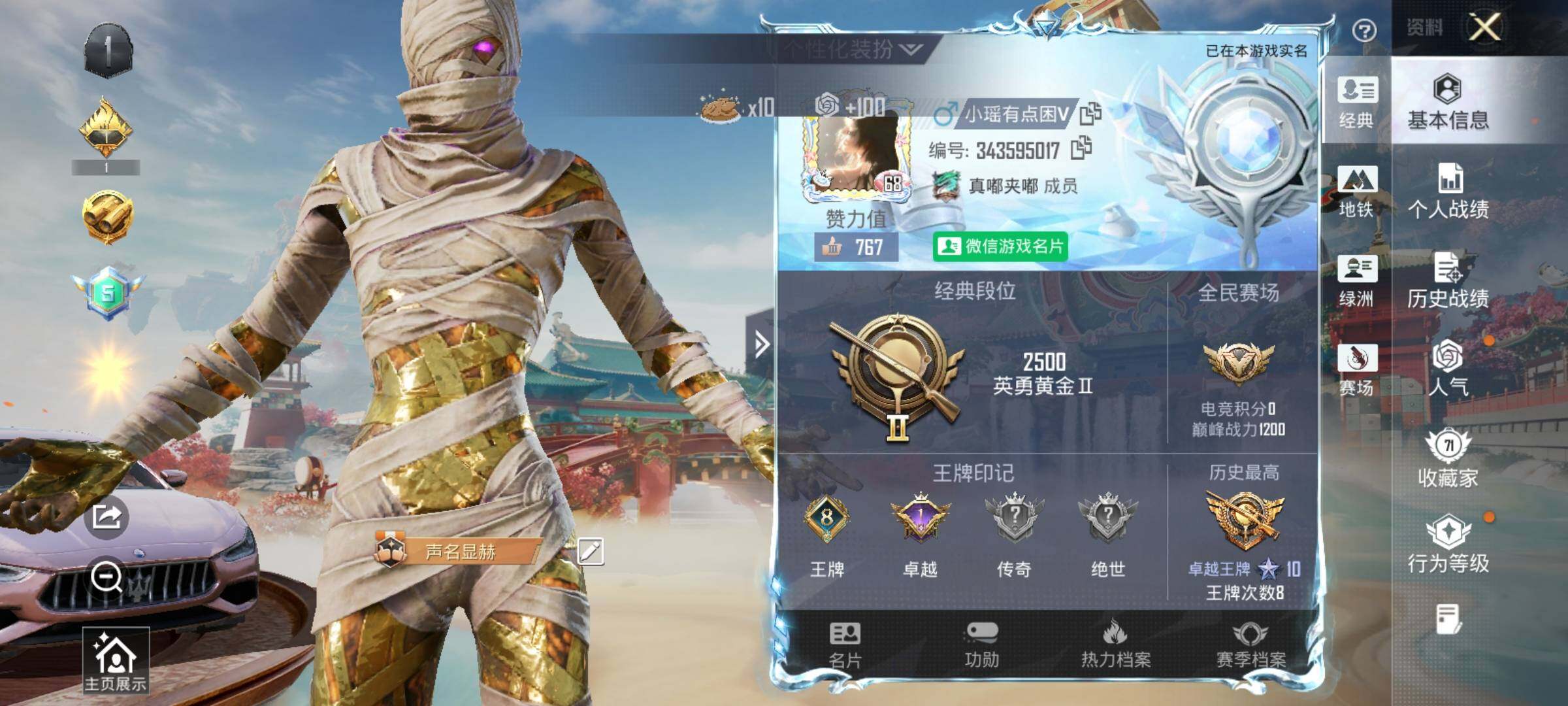 HPDN4154647和平精英账号详情图8 HPDN4154647和平精英账号详情图8