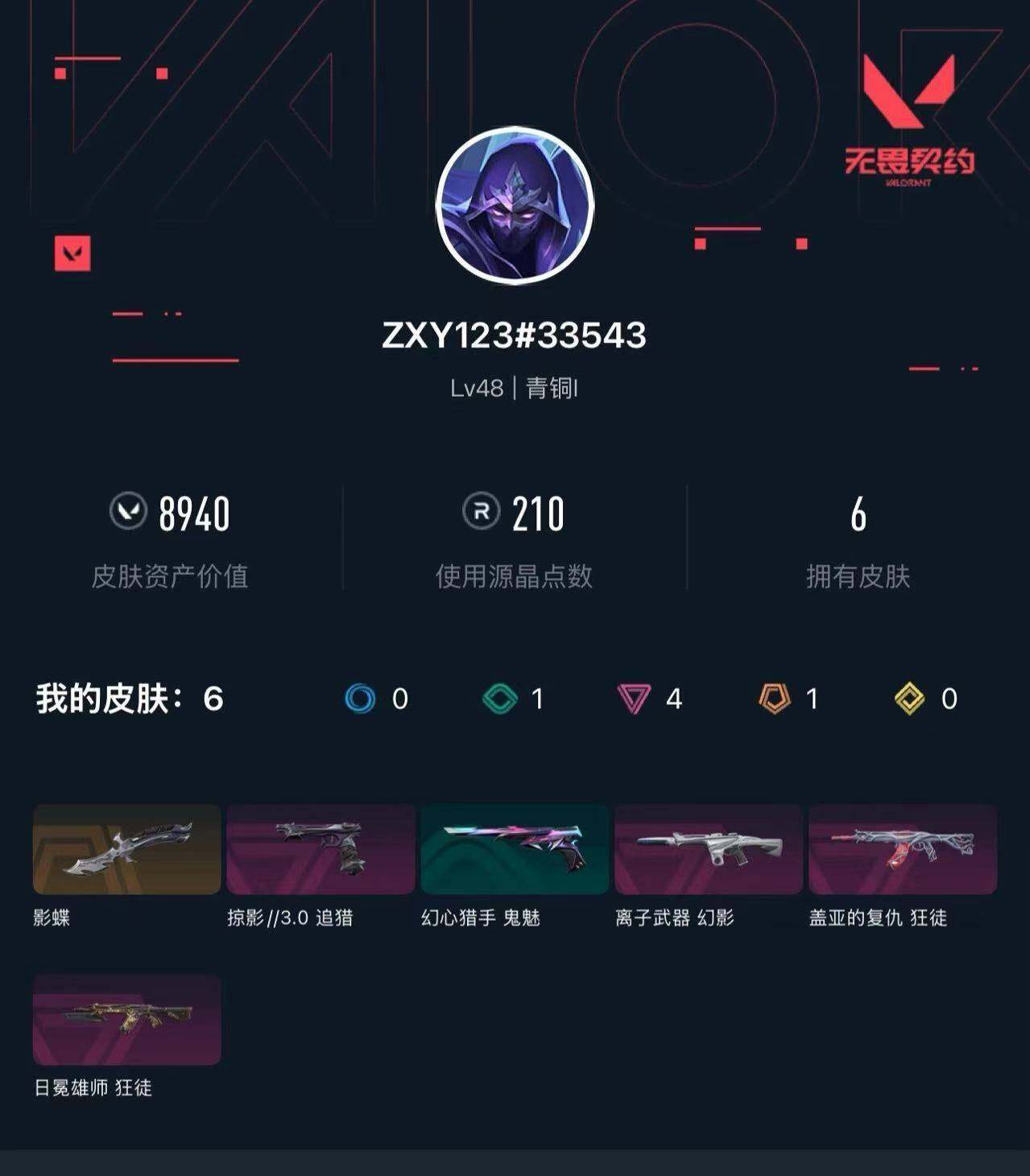 WWQXL426815无畏契约账号详情图3