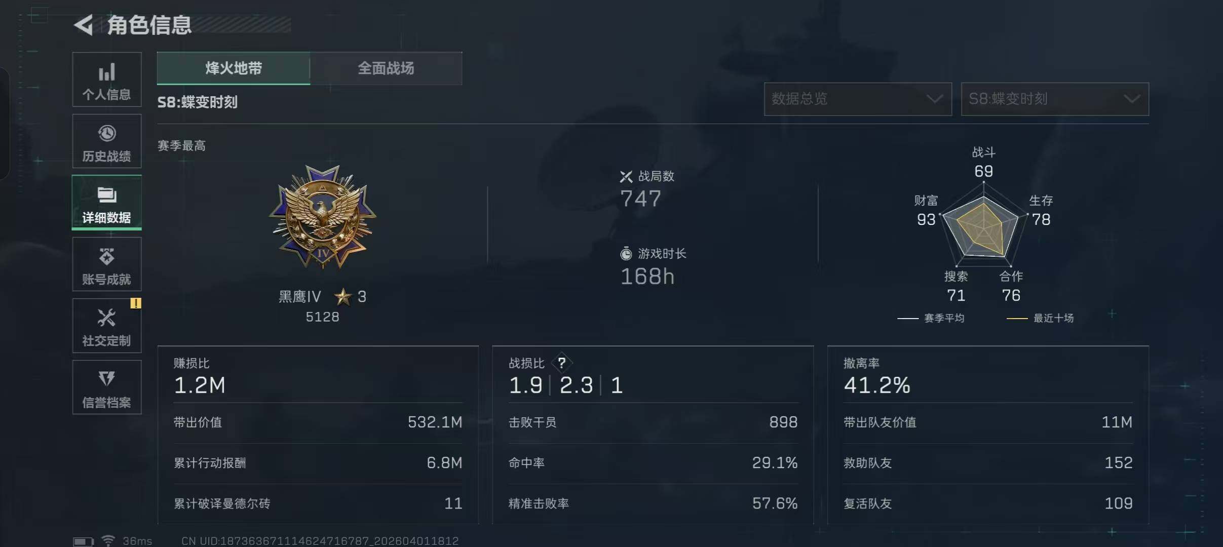 SJZEY486478三角洲行动账号详情图27