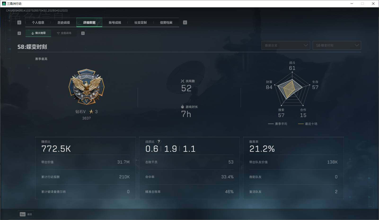 SJZQM486652三角洲行动账号详情图9