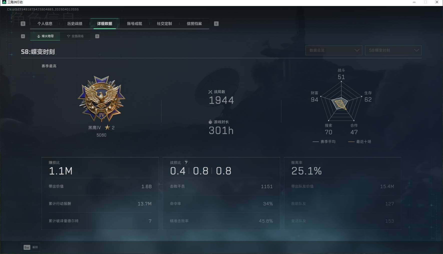 SJZEY486559三角洲行动账号详情图8