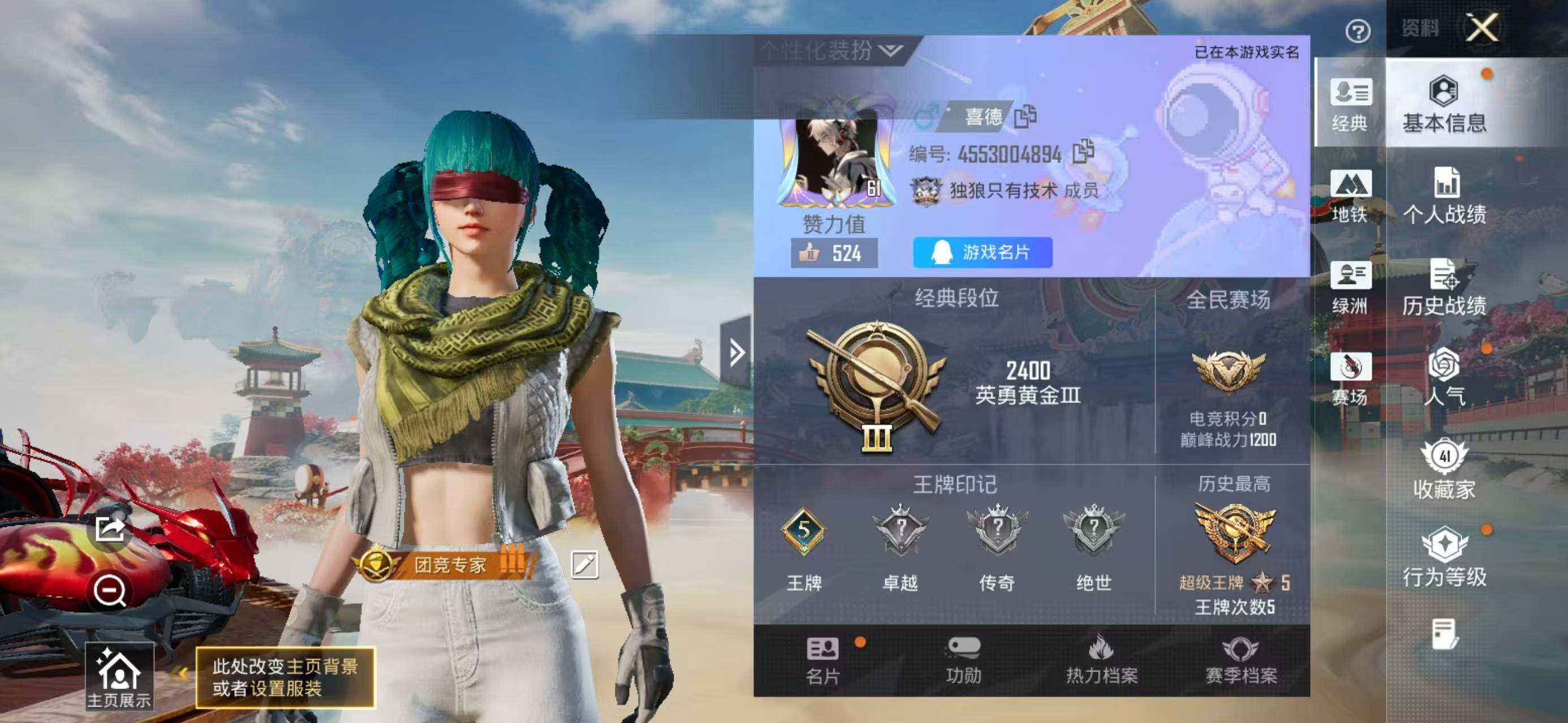 HPLX4155230和平精英账号详情图2