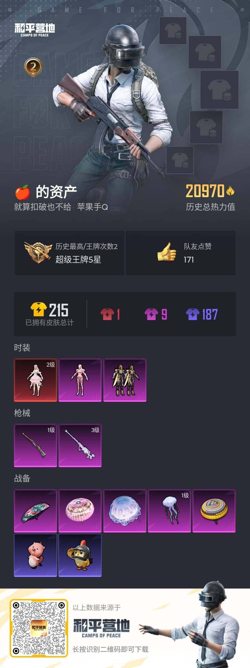 HPQM4155209和平精英账号详情图4