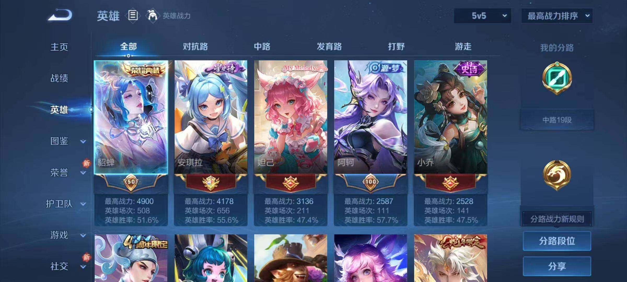 WZJZ4285767王者荣耀账号详情图6