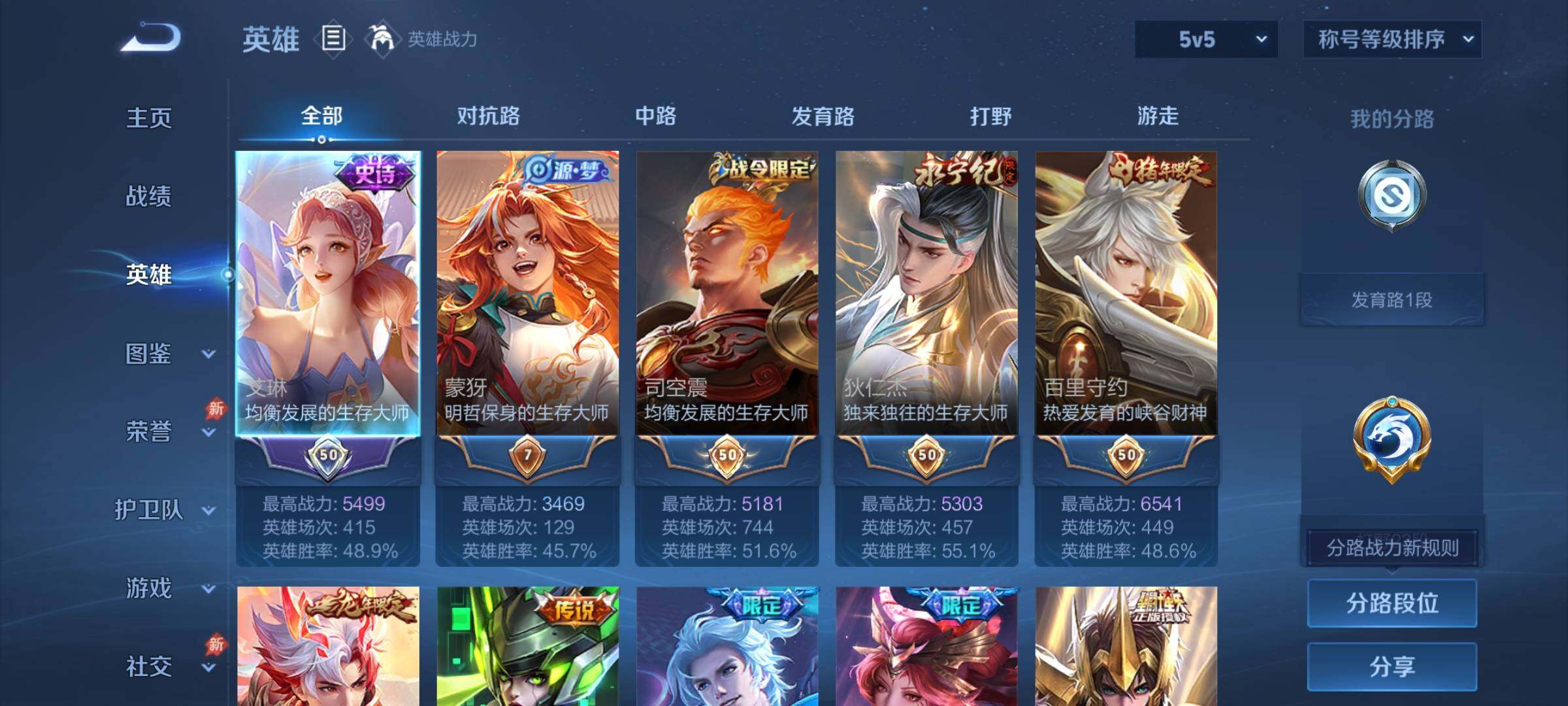 WZLX4291028王者荣耀账号详情图3 WZLX4291028王者荣耀账号详情图3