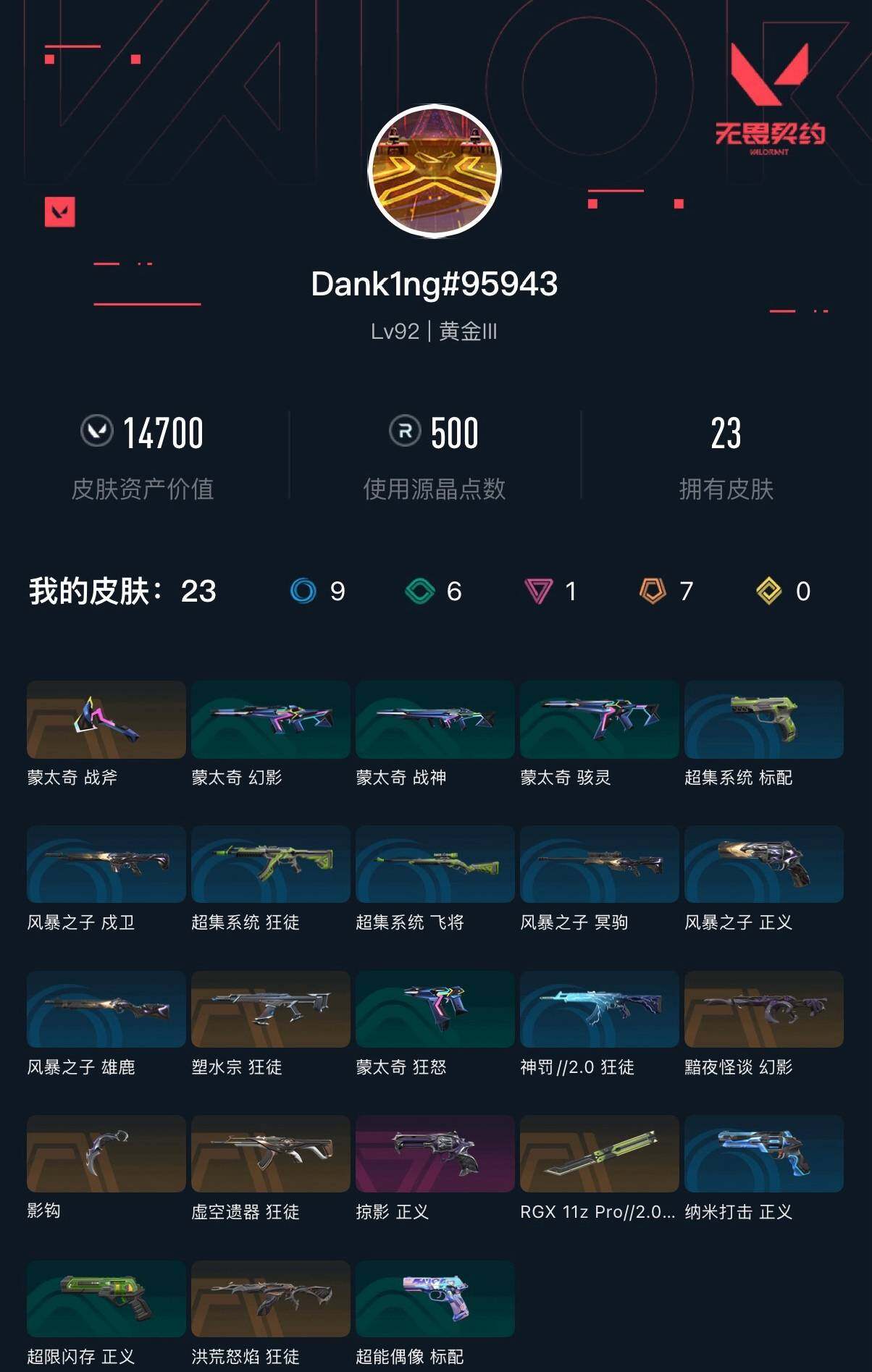 WWQXL426993无畏契约账号详情图4