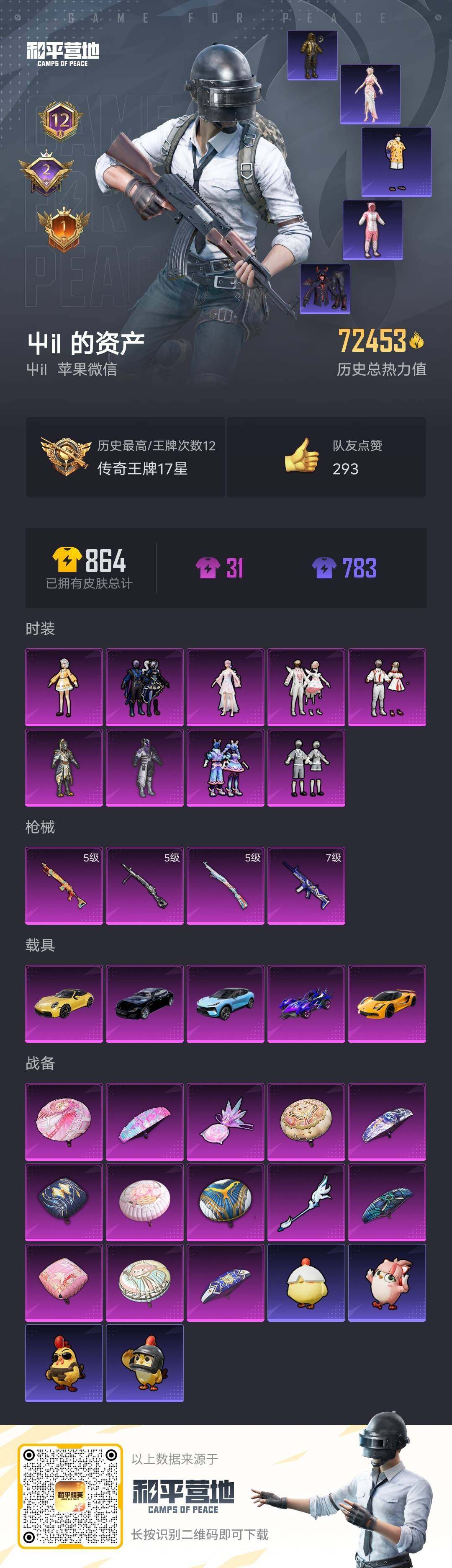 HPLX4155716和平精英账号详情图6