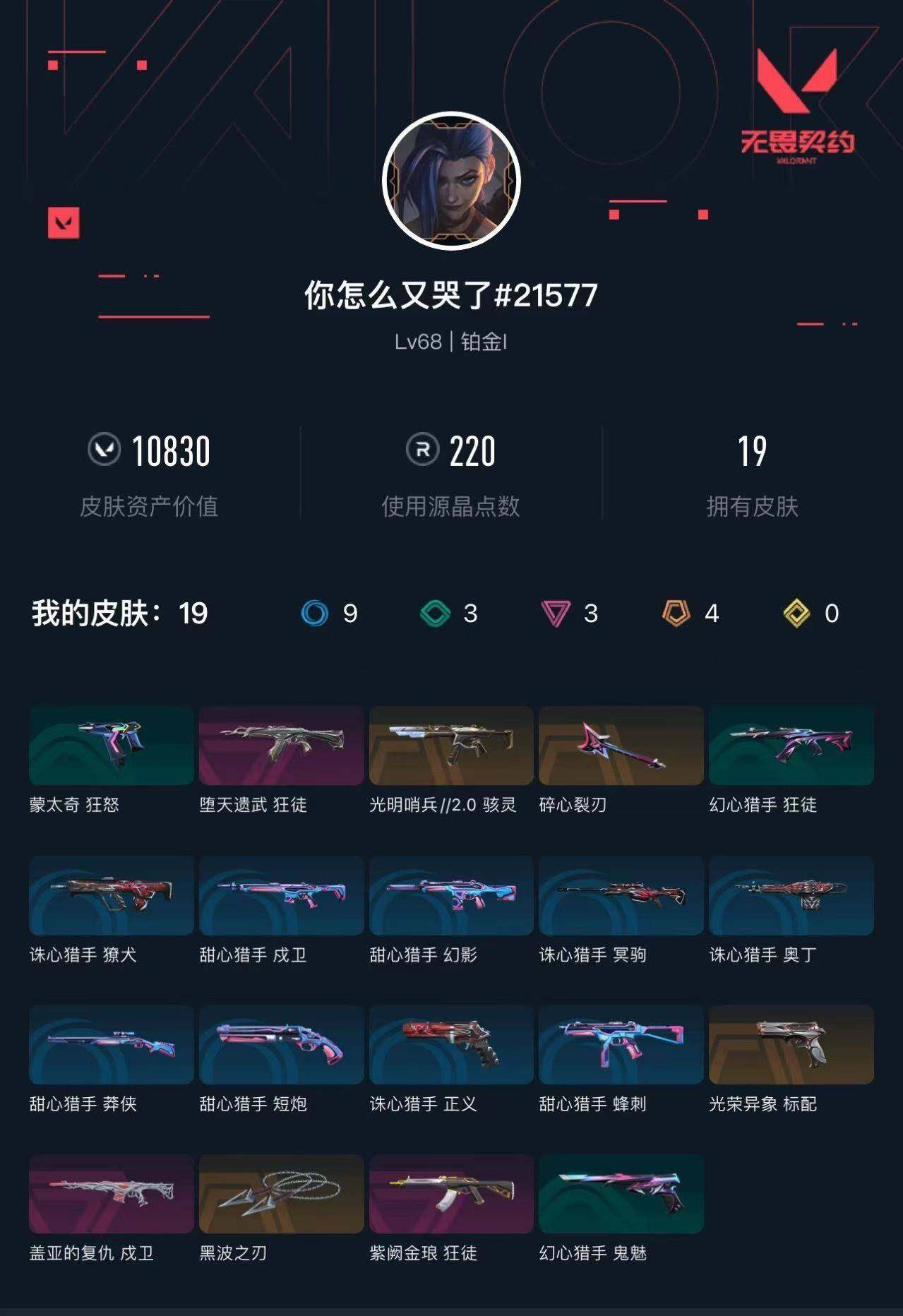 WWQXL427060无畏契约账号详情图3