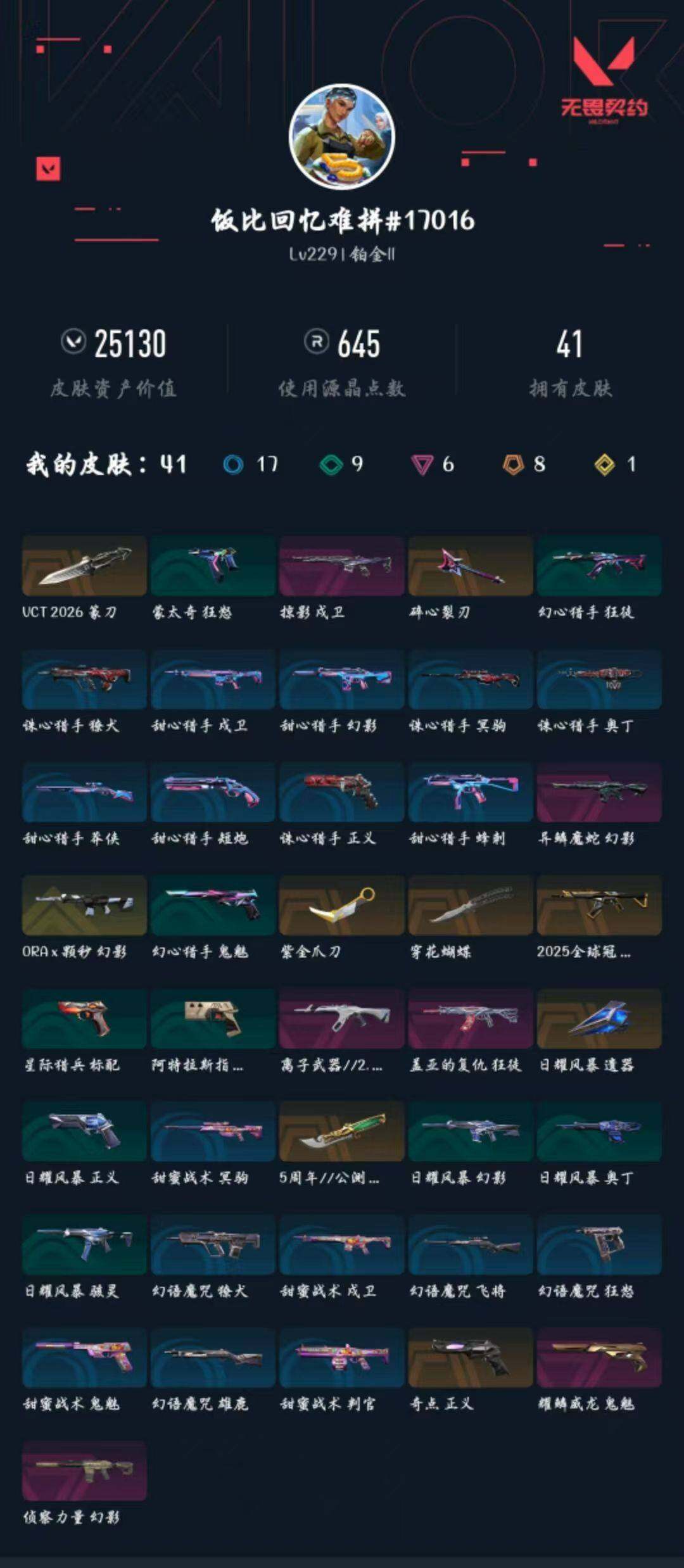 WWQXL427068无畏契约账号详情图4