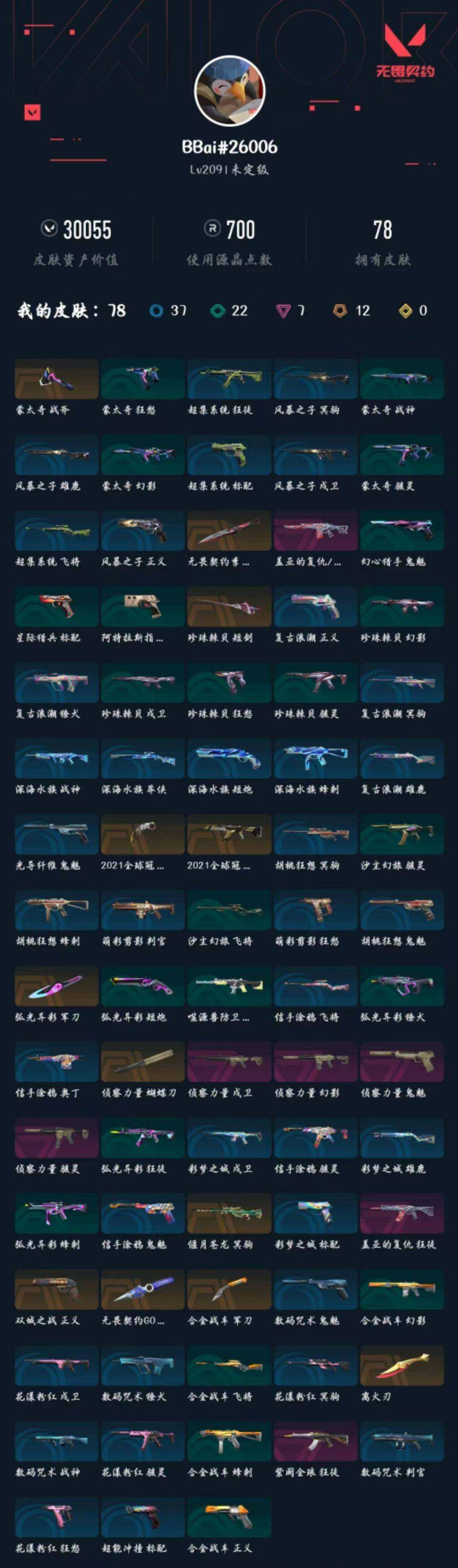 WWQXL427070无畏契约账号详情图5