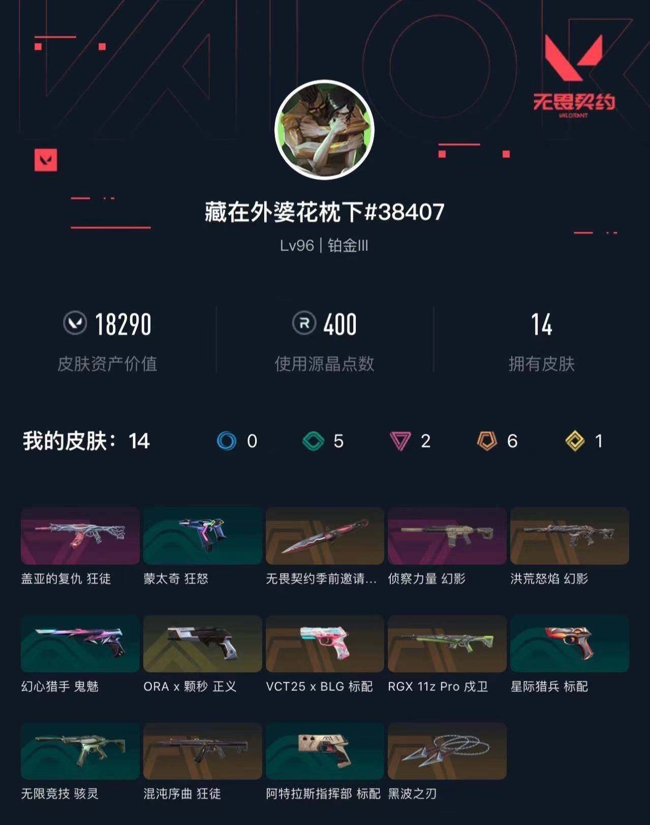 WWQXL427078无畏契约账号详情图3