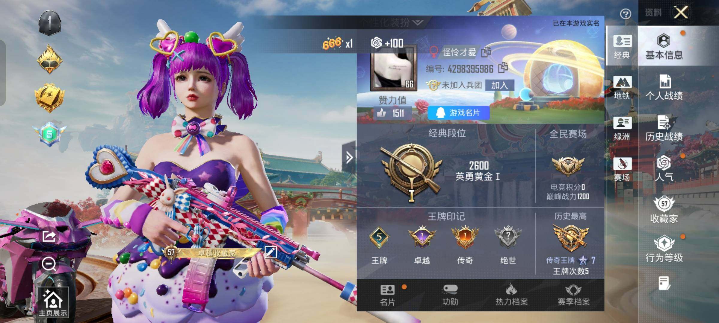 HPLX4156373和平精英账号详情图2