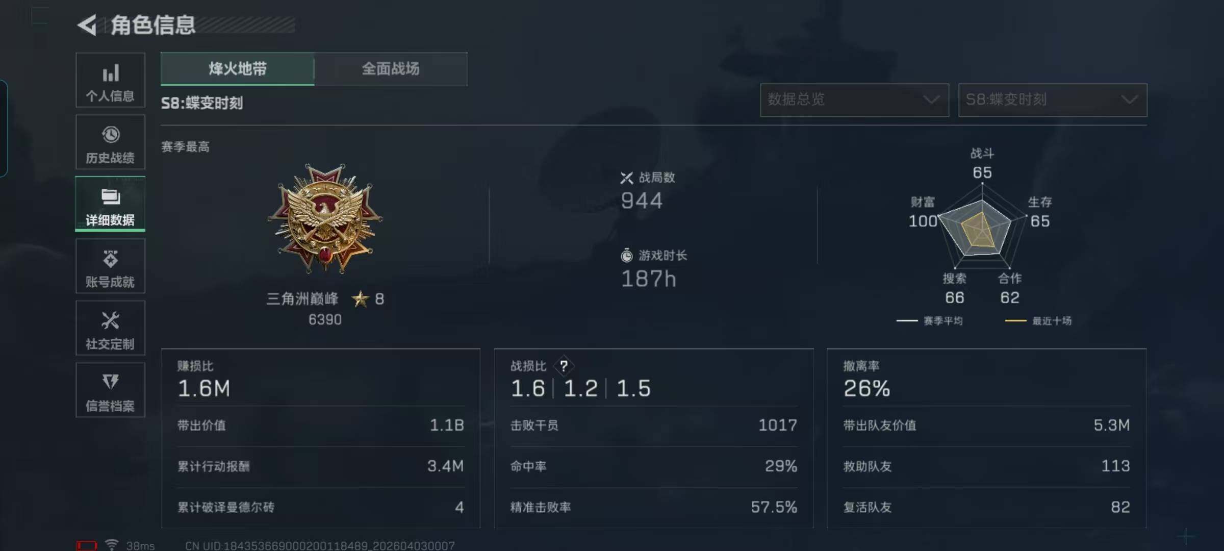 SJZCMW497687三角洲行动账号详情图15