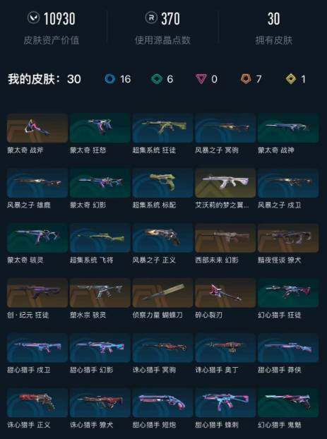 WWQEY427382无畏契约账号详情图3