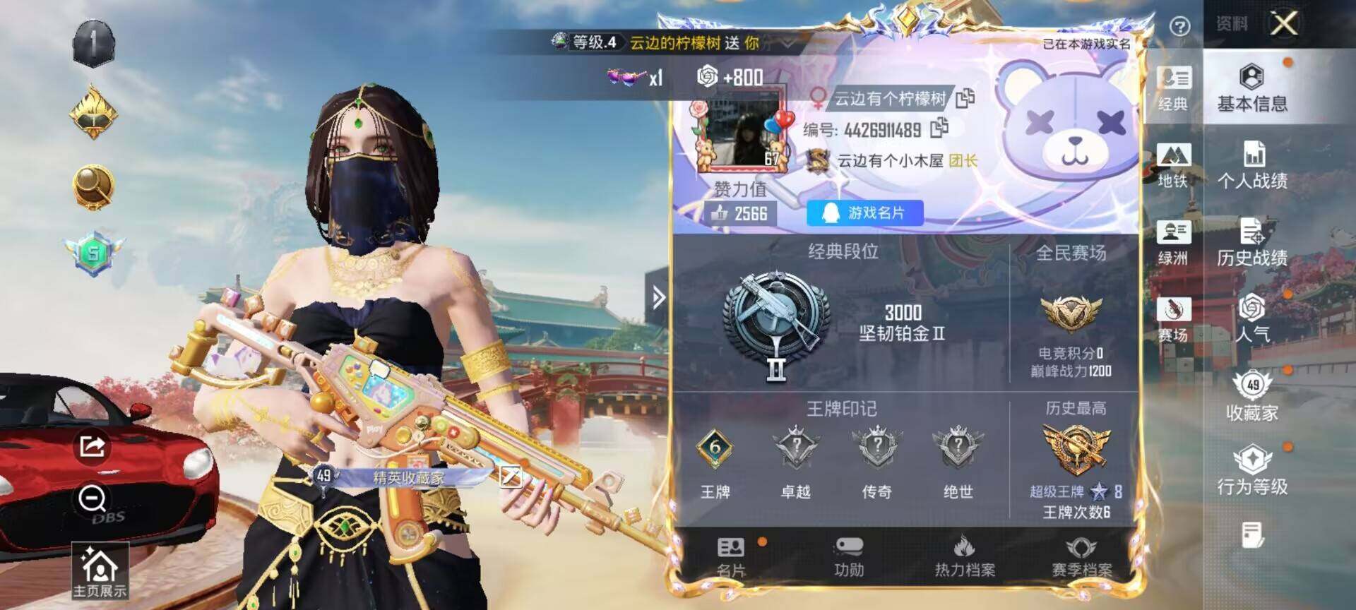 HPQM4165043和平精英账号详情图6 HPQM4165043和平精英账号详情图6