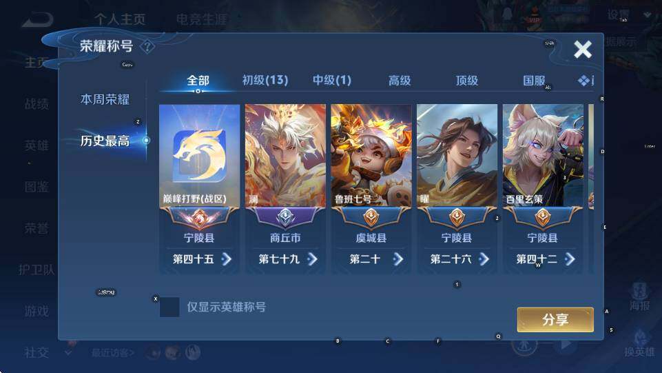 WZLX4279555王者荣耀账号详情图12