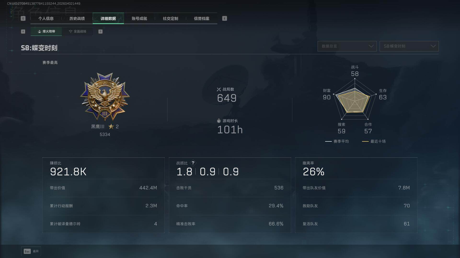 SJZEY487811三角洲行动账号详情图8 SJZEY487811三角洲行动账号详情图8