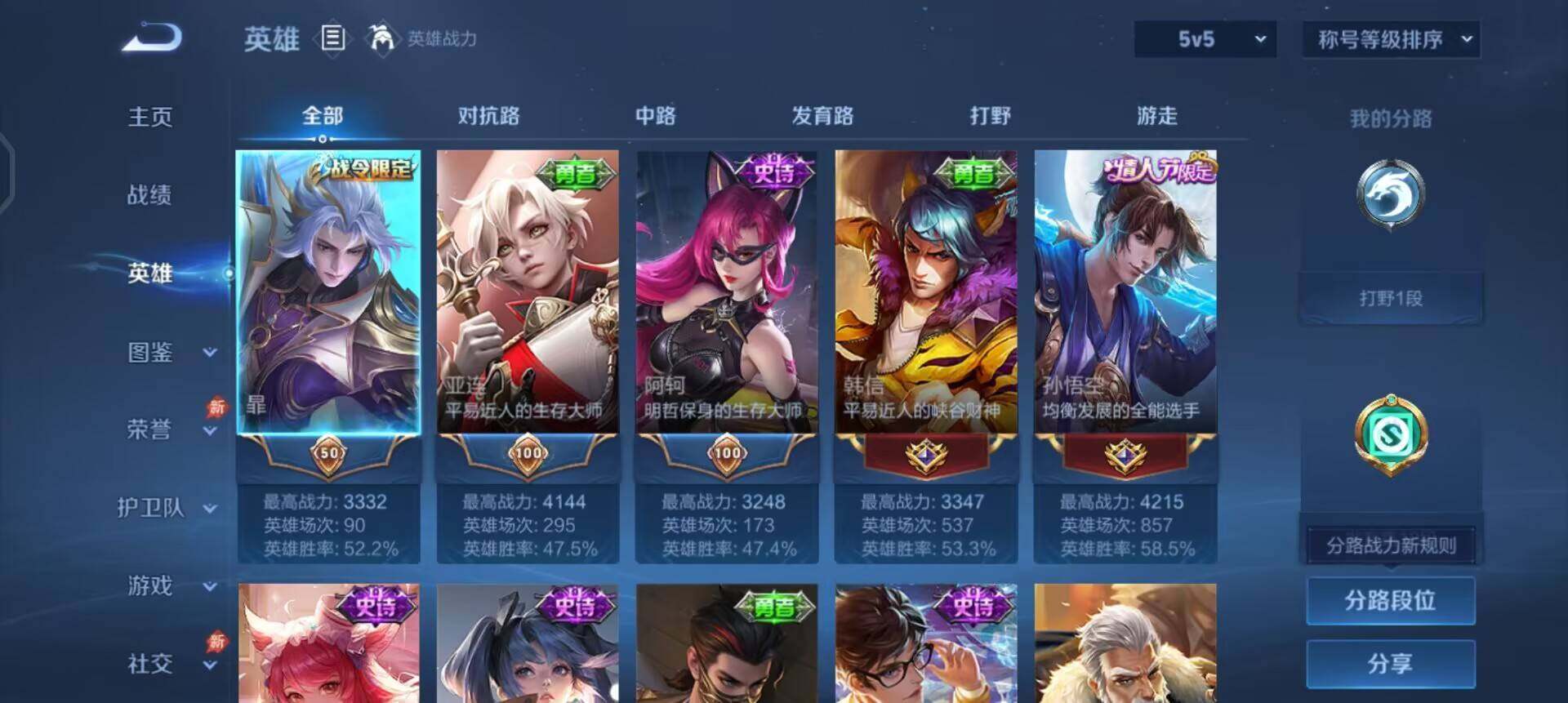 WZLX4281346王者荣耀账号详情图4 WZLX4281346王者荣耀账号详情图4