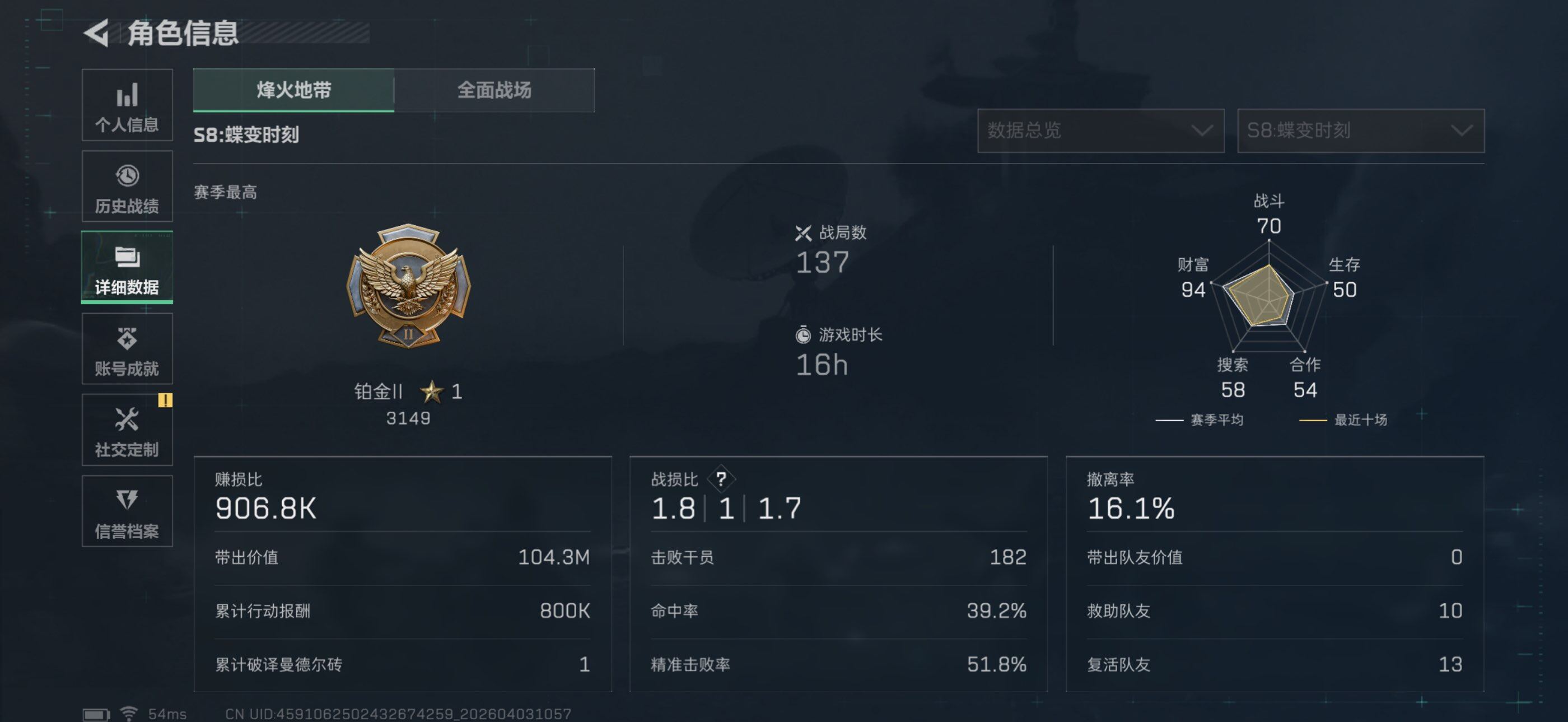 SJZEY487989三角洲行动账号详情图3