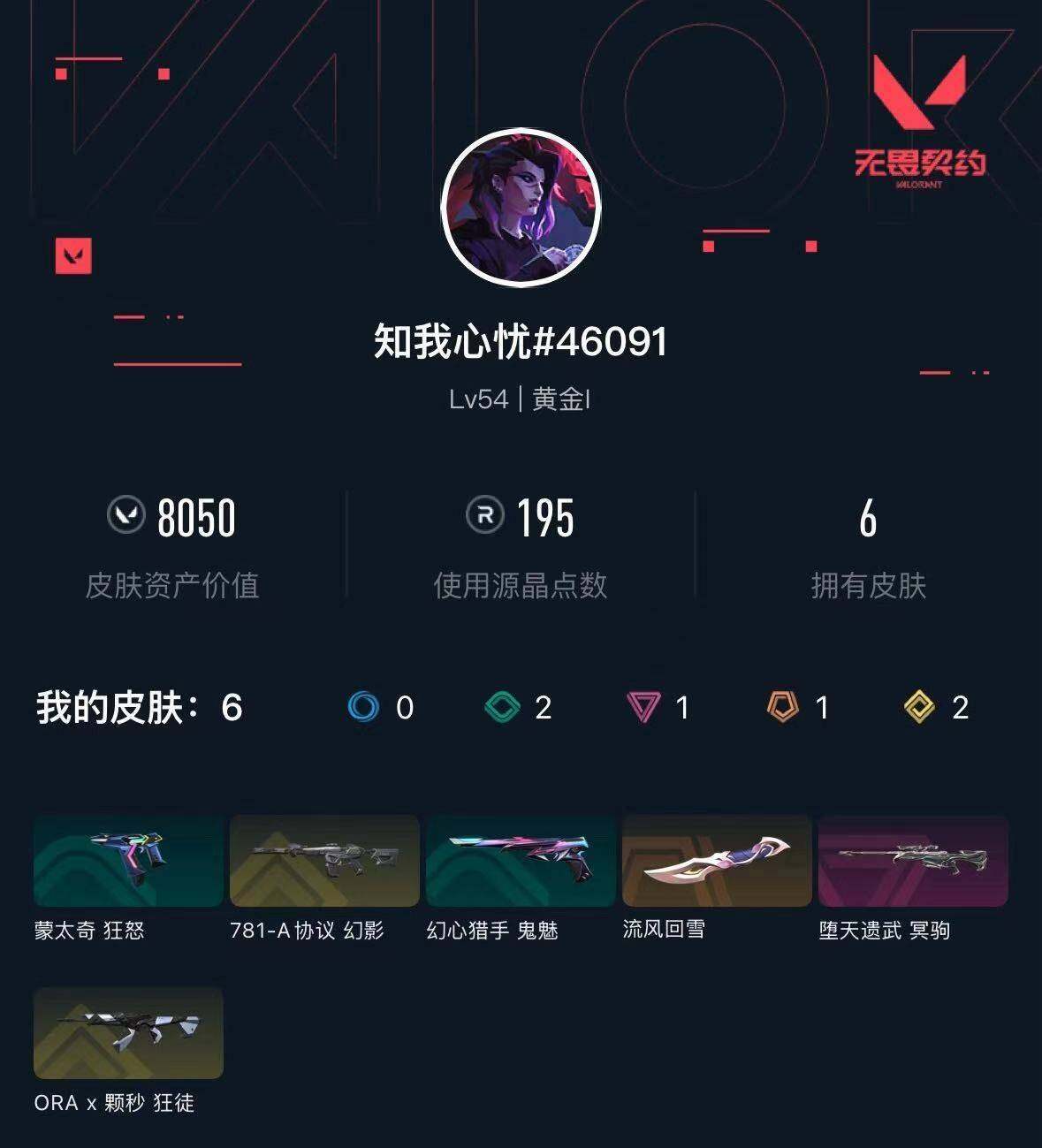 WWQXL427388无畏契约账号详情图3