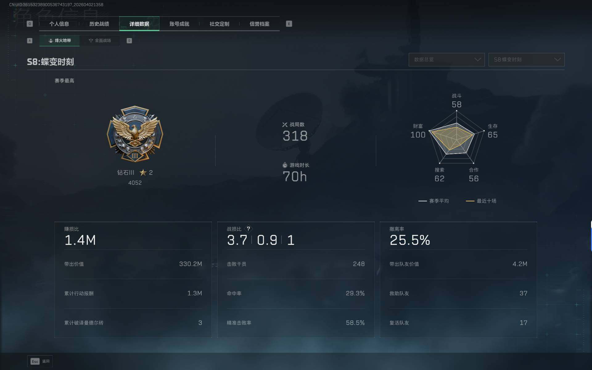 SJZEY487944三角洲行动账号详情图7