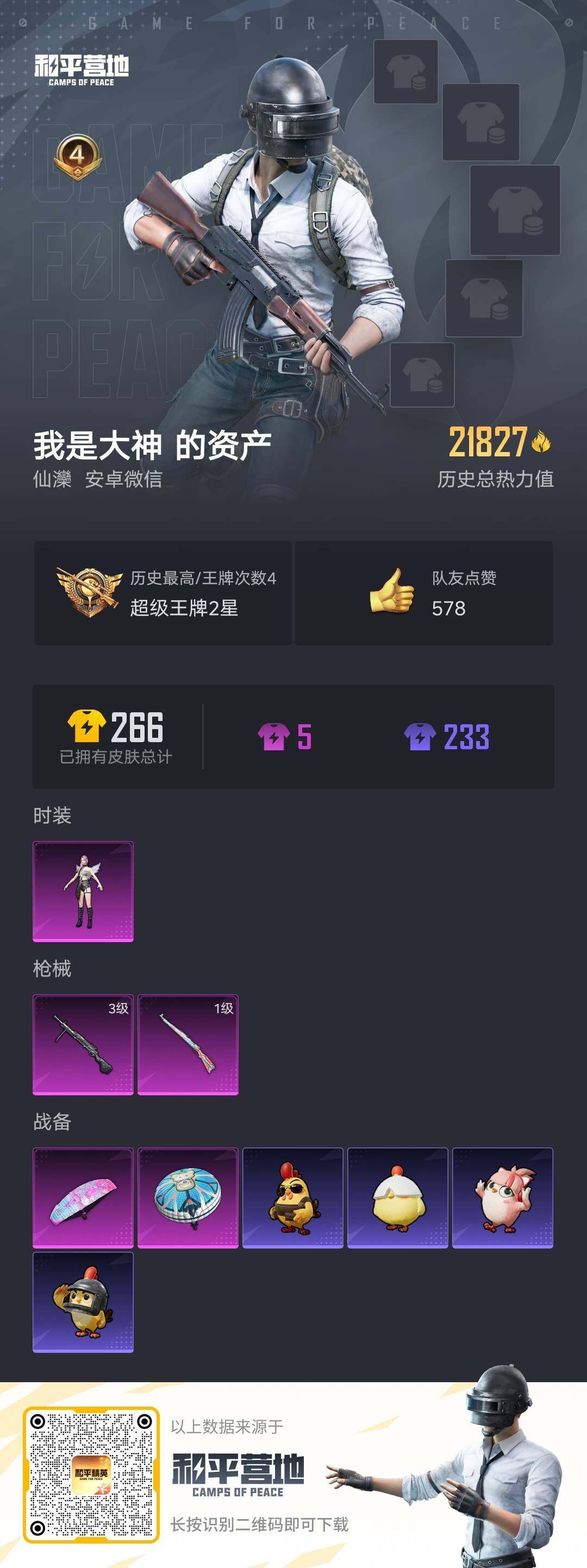 HPLX4157759和平精英账号详情图4