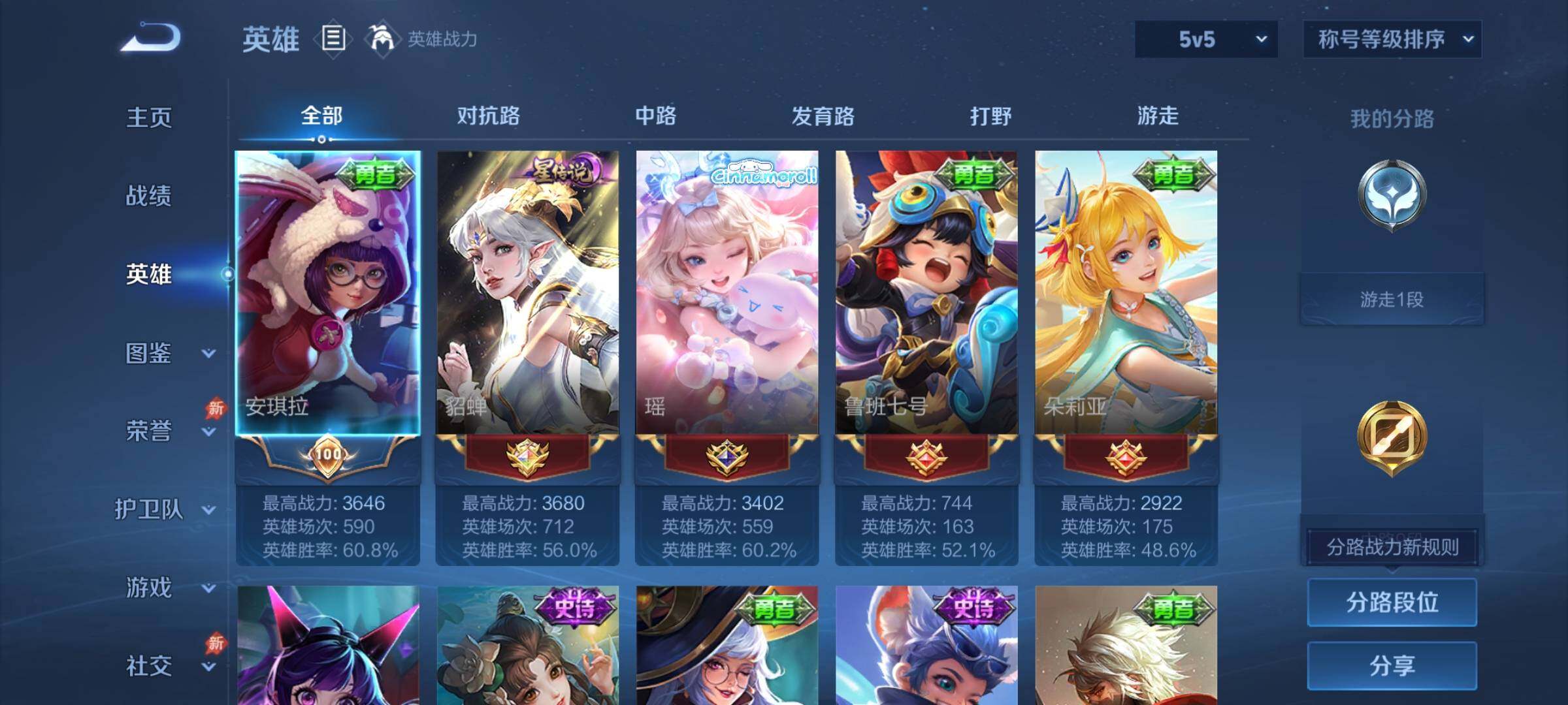 WZLX4281851王者荣耀账号详情图3