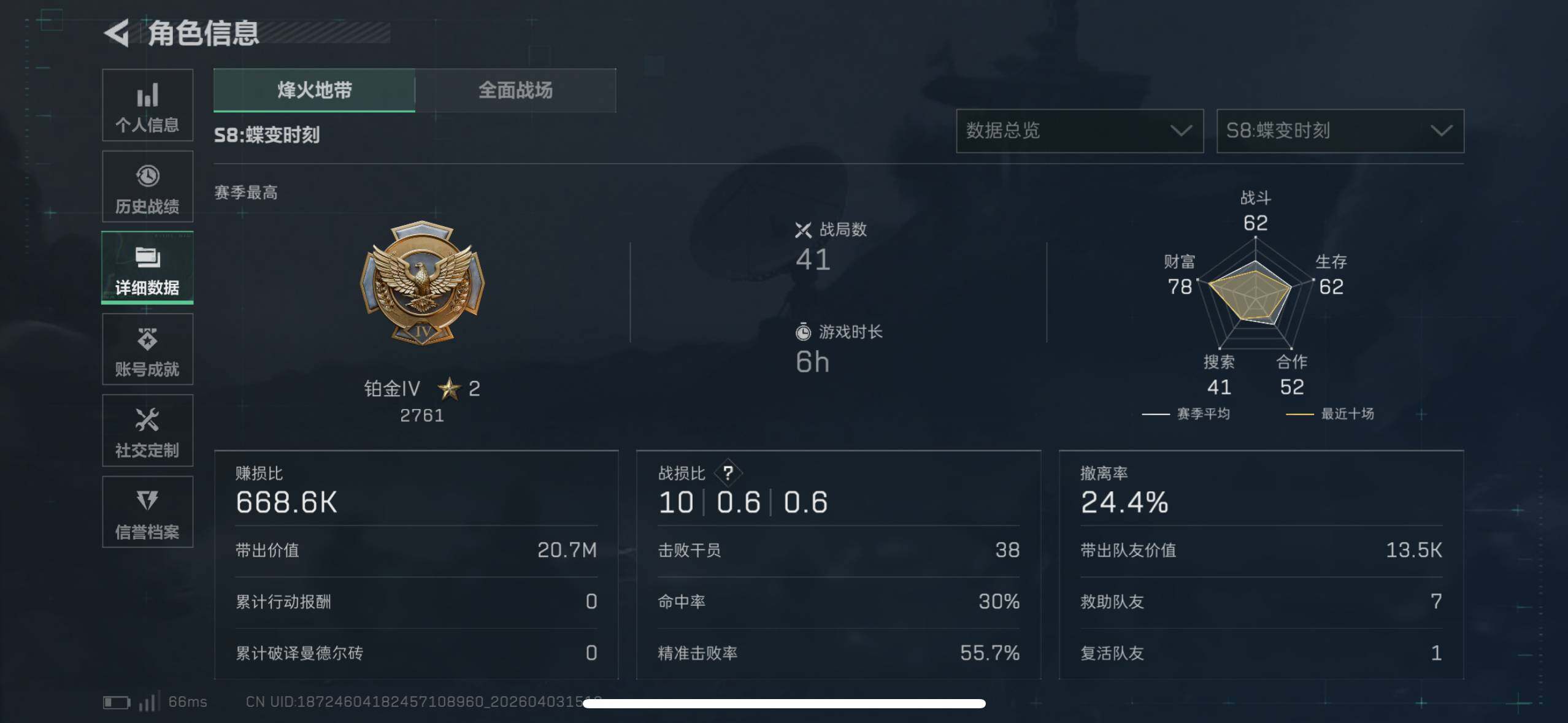 SJZEY487995三角洲行动账号详情图4