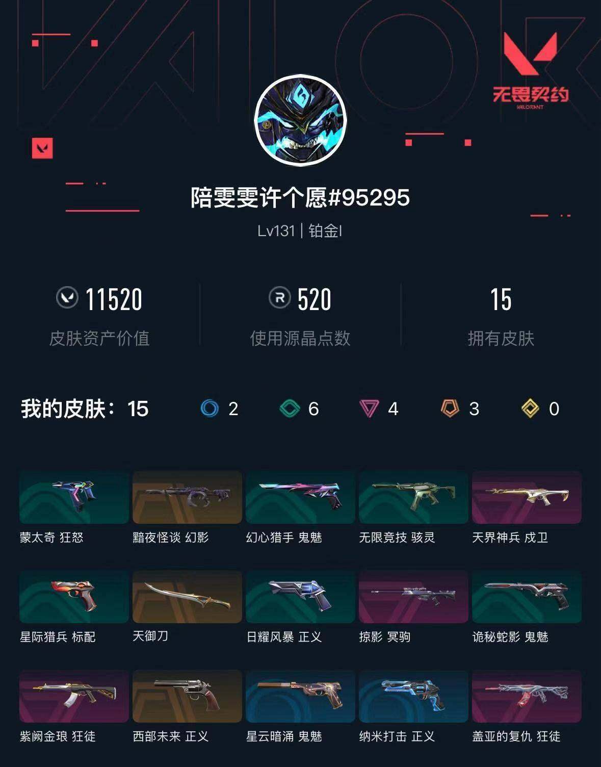 WWQXL427464无畏契约账号详情图4